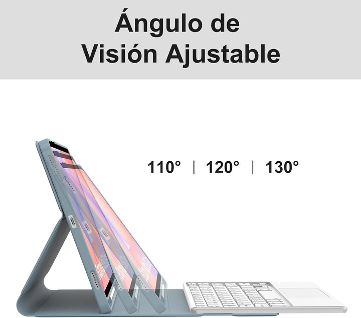 FOGARI Tastatur mit Touchpad für Samsung Tab S10 Lite/S10 FE / S9 FE 27,6 cm (10,9 Zoll), Schutzhüll