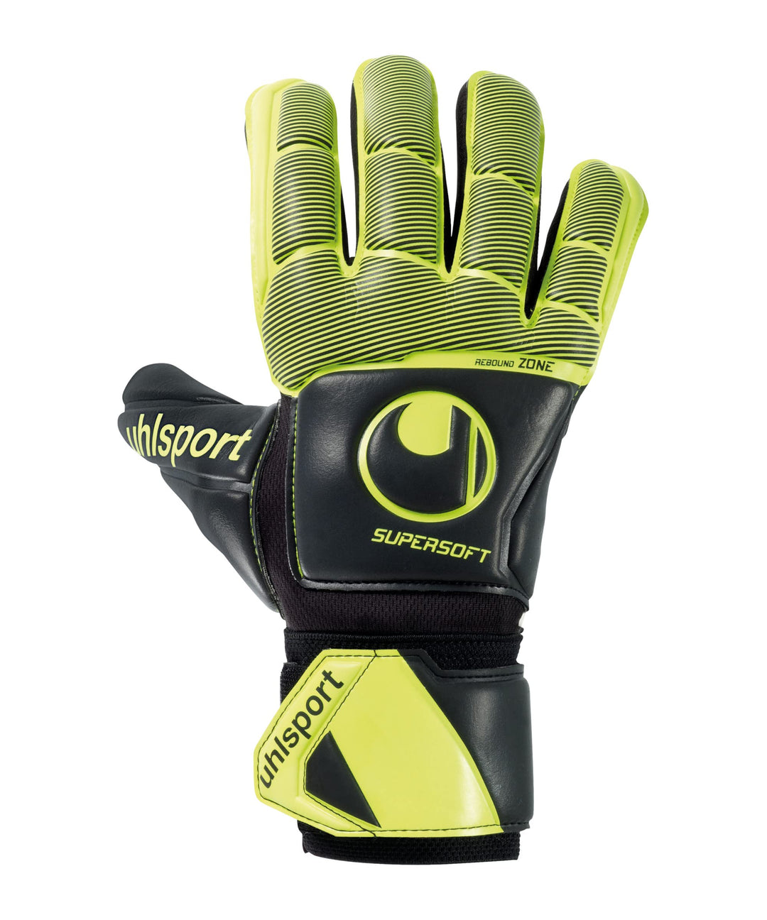 uhlsport Supersoft Hn Flex Frame Torwarthandschuhe 8,5 EU Schwarz / Strohgelb, 8,5 EU Schwarz / Stro