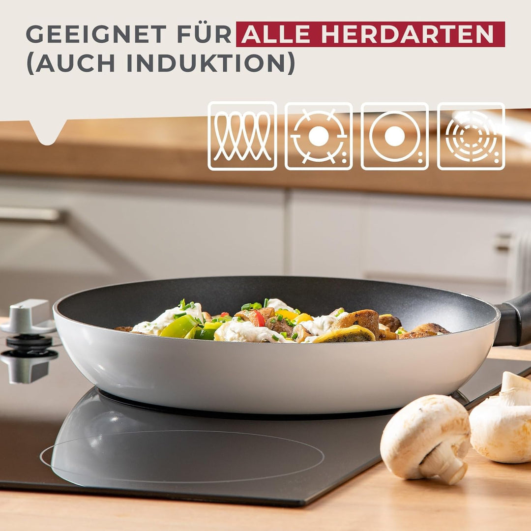 FACKELMANN Bratpfanne Arcadalina 20cm – Antihaft-Pfanne aus 90% recyceltem Aluminium und Keramik-Bes