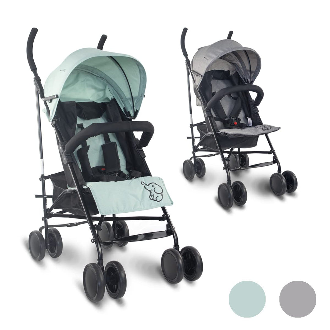 Mobiclinic® Kids, Kinderwagen, Buggy, Elefant, Verstellbare Rückenlehne, Faltbar, Doppeltes Sicherhe