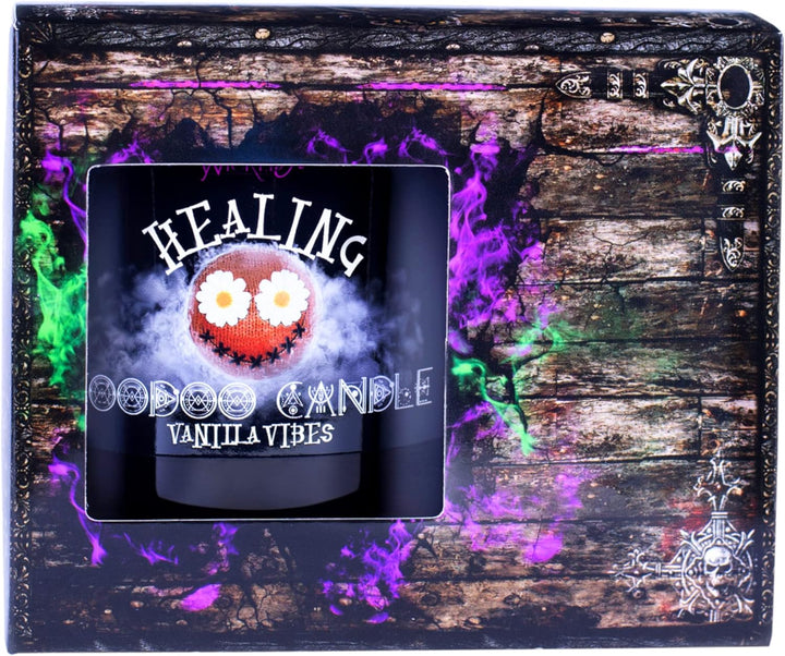 Naturally Wicked Voodoo Heilungs Kerze | inkl. Voodoo Puppe & Quarzkristall Zauberstab | Vegane Kris