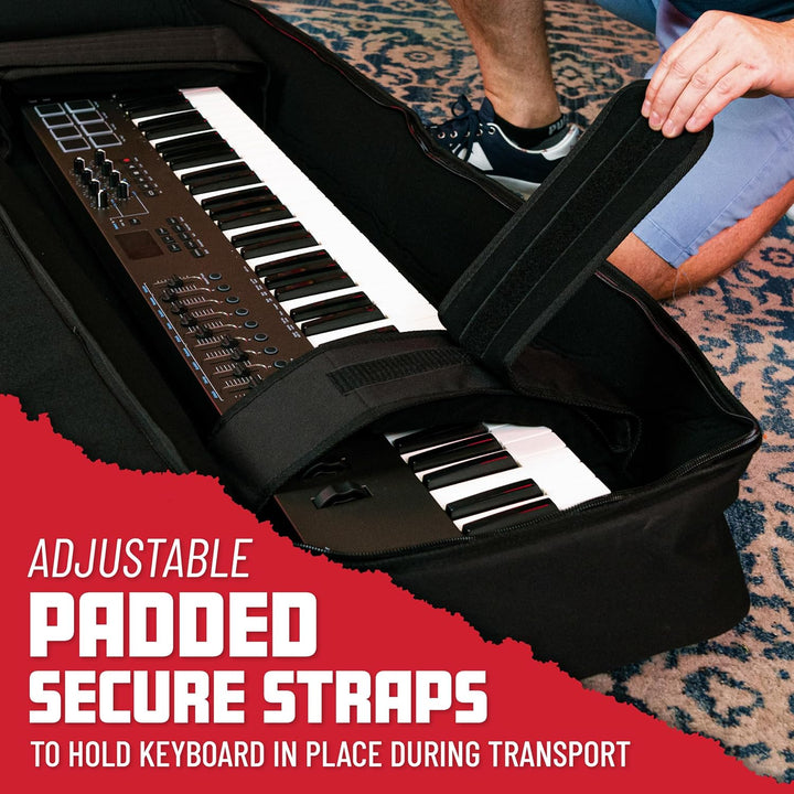 Gator Cases Gigbag für 49-Tasten Keyboard 38" x 15" x 5,5", schwarz (GKB-49) 49 Schlüssel, 49 Schl&amp;