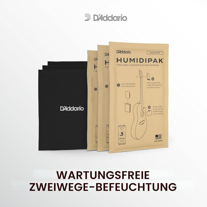 D'Addario Gitarre Luftbefeuchter - Guitar Humidifier - Humidipak Pflegeset - Automatisches Luftfeuch