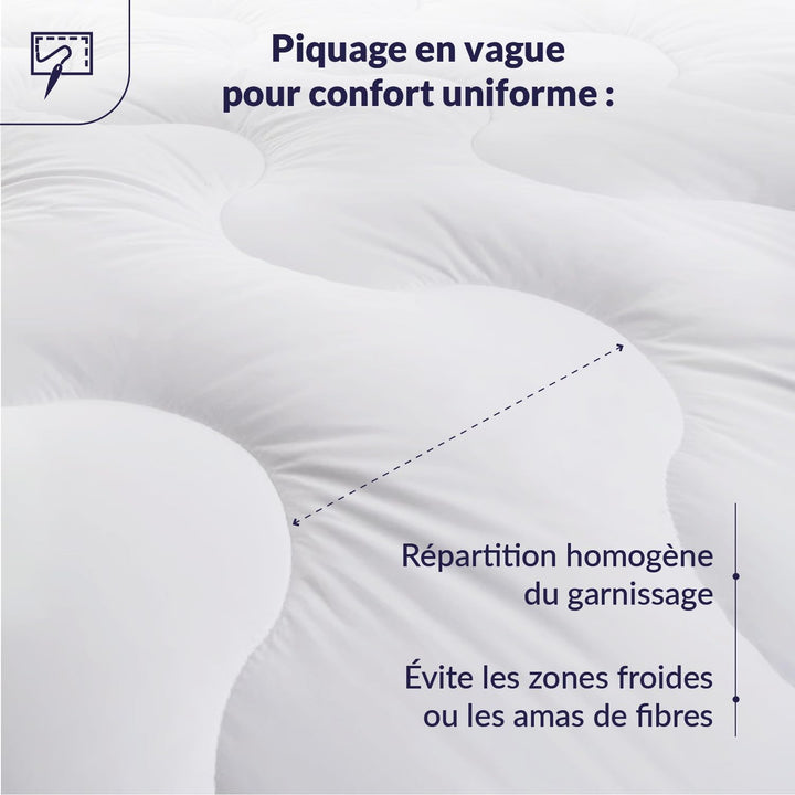DODO Surconfort Steppbett 600 g, weiss, 160 x 200 cm, 160 x 200