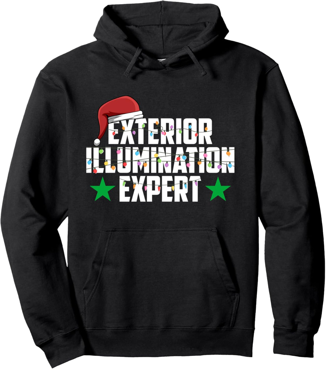 Weihnachtsexperte für die Aussenbeleuchtung Pullover Hoodie