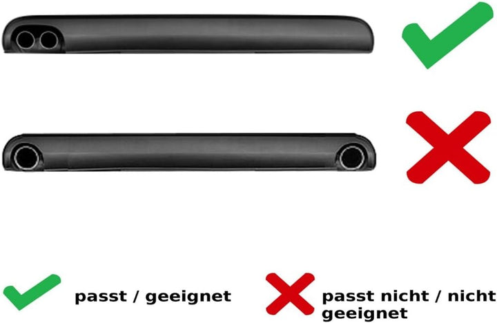 L&amp;P A295 2 Auspuffblenden Auspuffblende Schwarz Chrom Edelstahl poliert kompatibel mit A4 B8 A5 8T Q