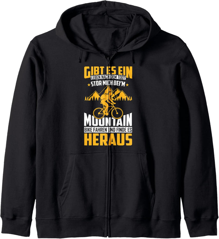 Mountain Bike Fahrer Geschenk Geschenkidee Mountainbiker Kapuzenjacke