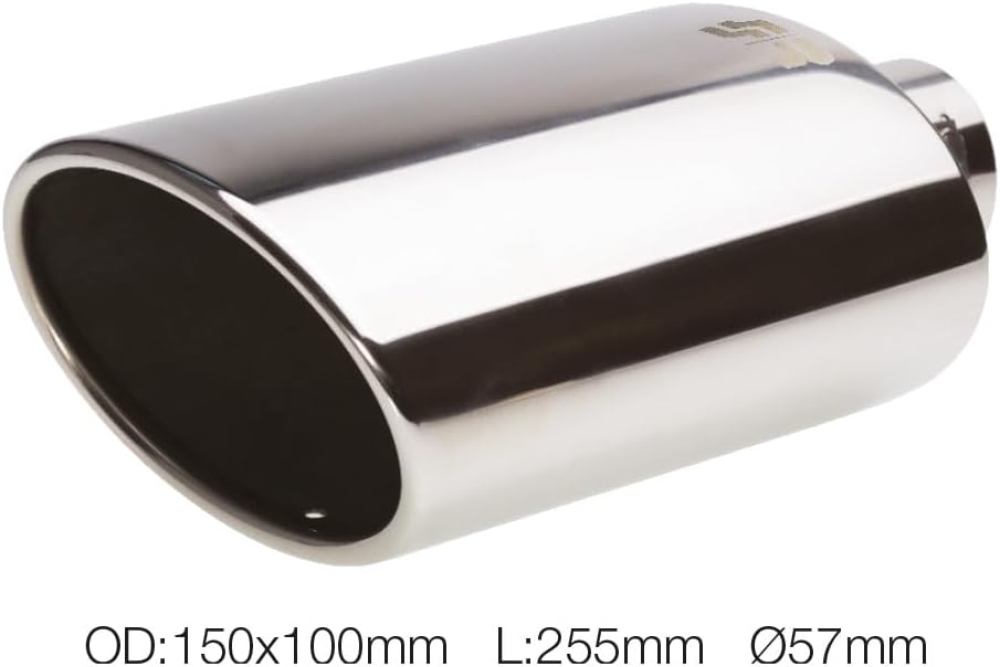 Simoni Racing TRX/33 Exhaust Tip Oval, Inox
