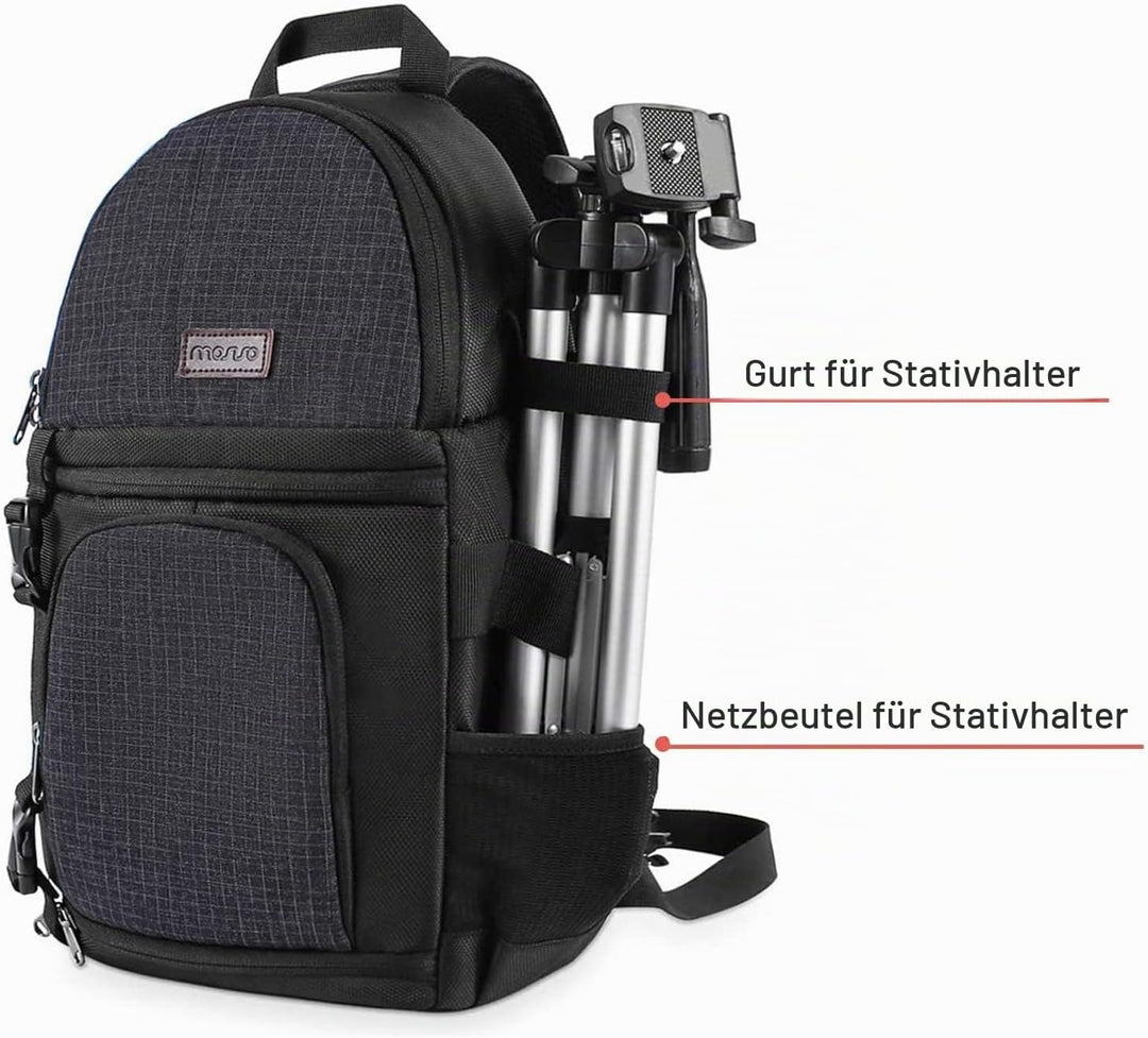 MOSISO Kameratasche Brust, DSLR/SLR/Spiegellose Kamera Rucksack Tasche Stossfester Fotografie Rucksa