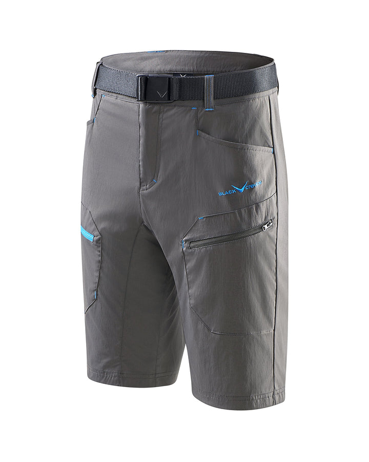 Black Crevice Trekking-Shorts Herren I Trekkinghose Herren kurz I Herren Outdoor-Shorts I wasserabwe