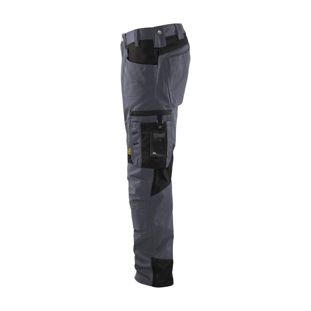 Blaklader 155618609499C156 Handwerker Arbeitshose ohne Nageltaschen, Grau/Schwarz, Grösse C156