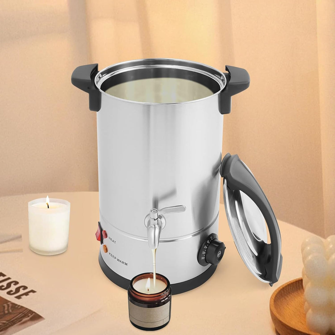 NiuLifeya Wachsschmelzer 8 L, Wachsschmelztopf 1800 W, 30 bis 110 °C | Elektrischer Wachsschmelztopf