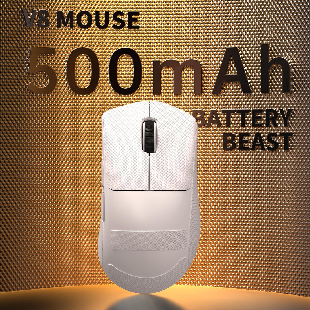 MAMBASNAKE x Attack Shark V8 Wireless Gaming Mouse, 59g Ultra-Lightweight, PAW3950MAX Sensor, Shark