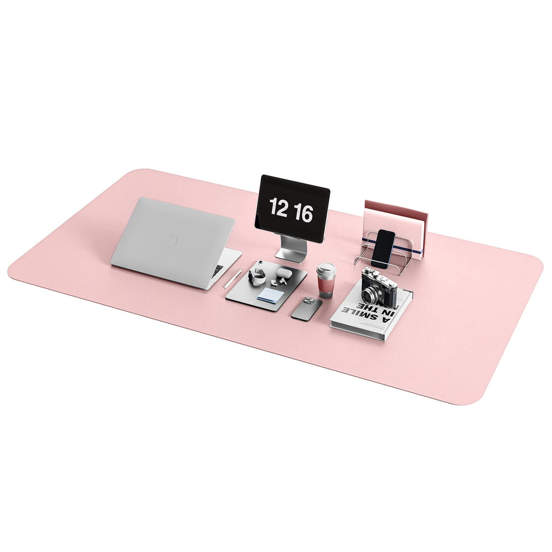 YSAGi Schreibtischunterlage, Mauspad mit Leder und Rutchfeste Wildleder, Multifunktionales Office Mo