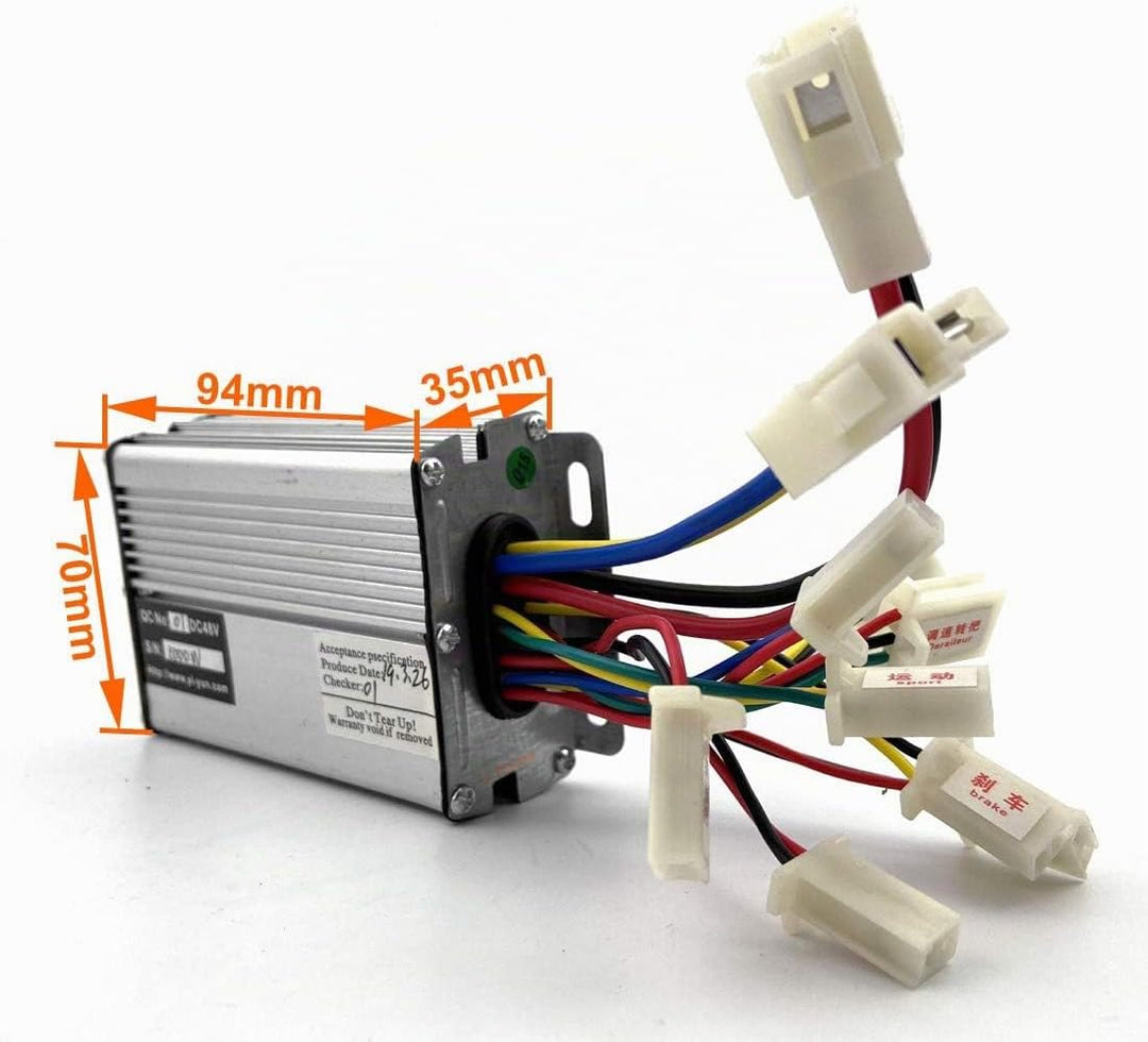 36V 48V 1000W Controller Für gebürsteten DC-Motorroller-Controller mit 30A-Schmelzschutzschalter (36