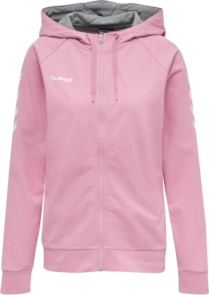 hummel Hmlgo Zip Hoodie Damen Multisport Hoodie XS Cotton Candy, XS Cotton Candy