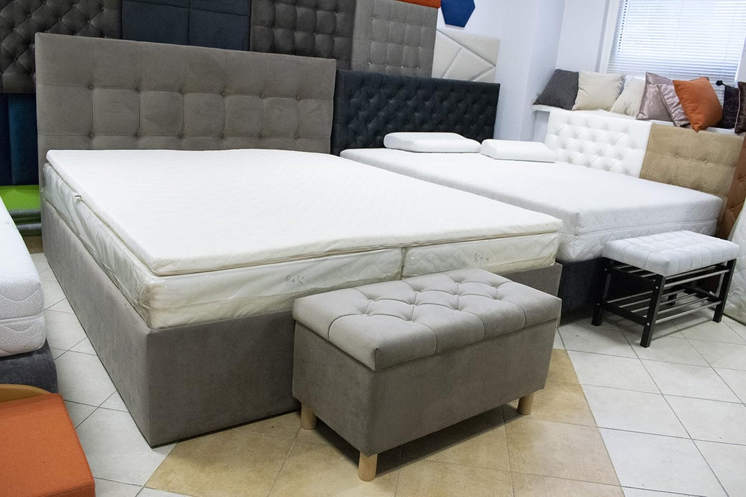 Comfort-Pur Sitzbank Sitzhocker Sitztruhe mit Stauraum Aufbewahrungsbox (Altgold), Altgold