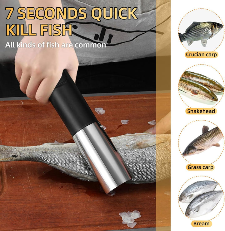 Elektrischer Fischschuppen Edelstahl Fischschupper mit USB Wiederaufladbare&Schutz Abdeckung, Profi