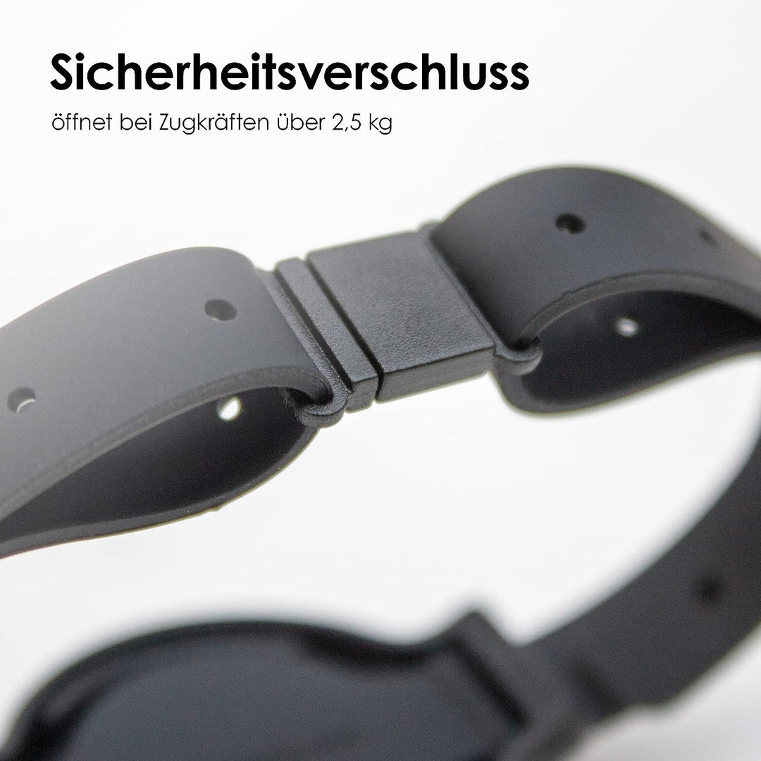 LucyBalu Katzenhalsband NEMO für den AirTag* I sicher, leicht, bequem I Halsband für Katzen mit Sich