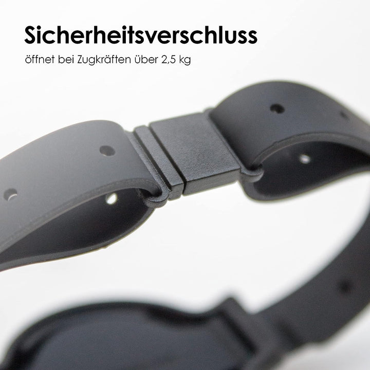 LucyBalu Katzenhalsband NEMO für den AirTag* I sicher, leicht, bequem I Halsband für Katzen mit Sich