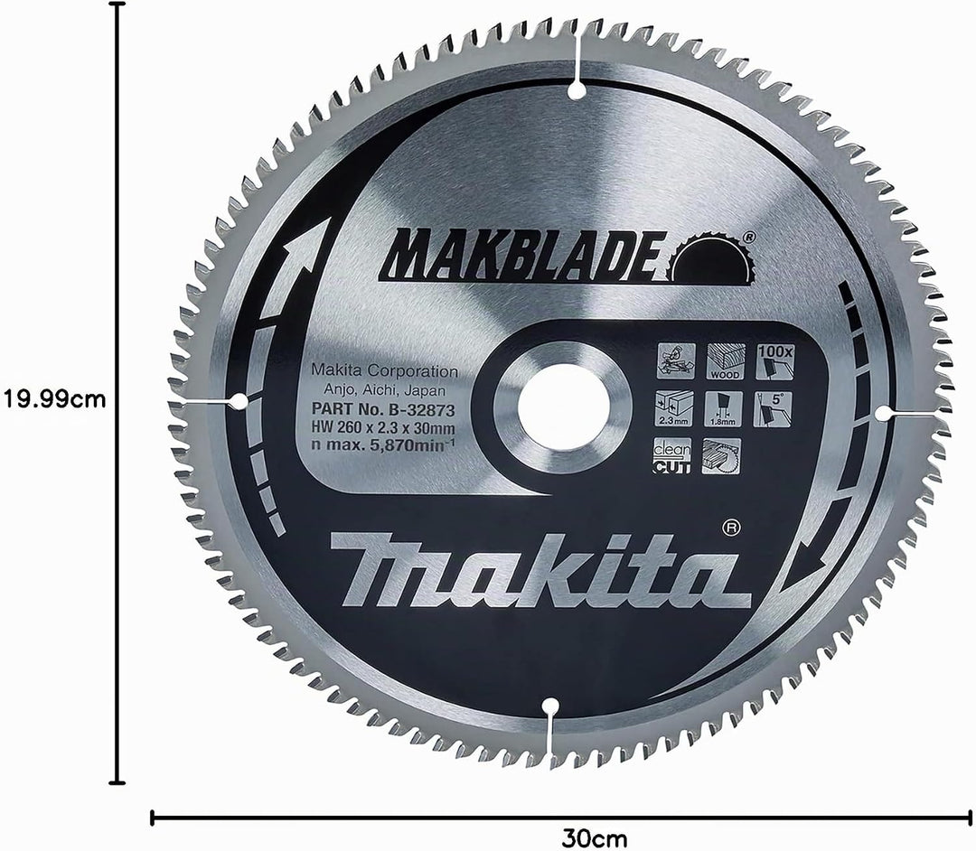 Makita Makblade Saegeblatt, 260 x 30 mm, 100Z, B-32873