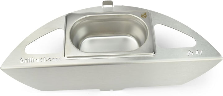 Kugelsmoker für 47cm Weber Kugelgrills - Mach einen Smoker aus deinem Kugelgrill - Edelstahl - Ø 47c