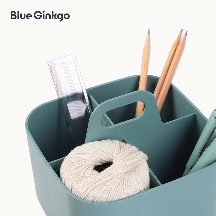 BLUE GINKGO Stapelbarer Organizer-Caddy – Tragbare Aufbewahrung aus Korea für Bad, Büro, Bastel- ode