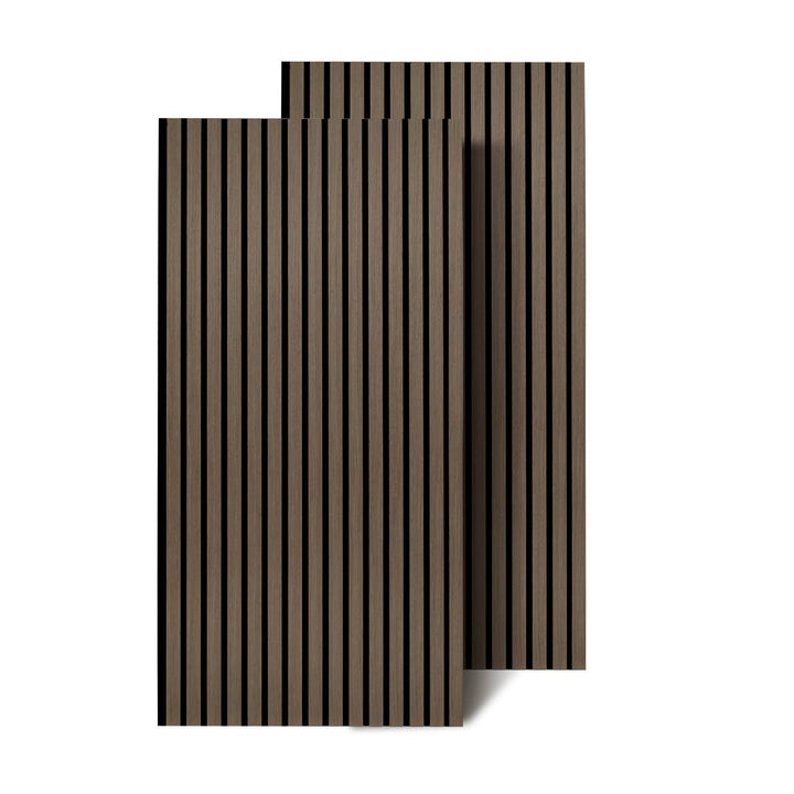 3x Akustikpaneele Holz 120x60 cm, Schallabsorbierende Wandverkleidung mit Holzfurnier & Filz – Moder
