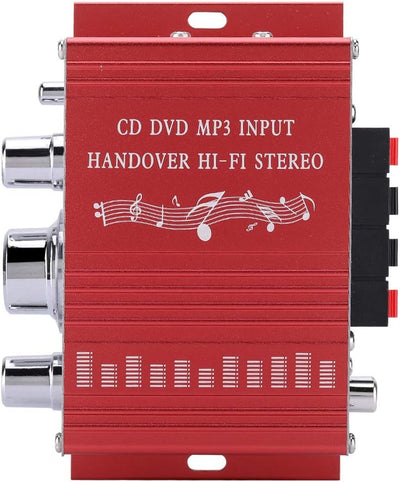 Digital Verstärker,Hi Fi Audio Musik Digital Stereo Verstärker Aluminiumlegierung Gehäuse mit Höhen/