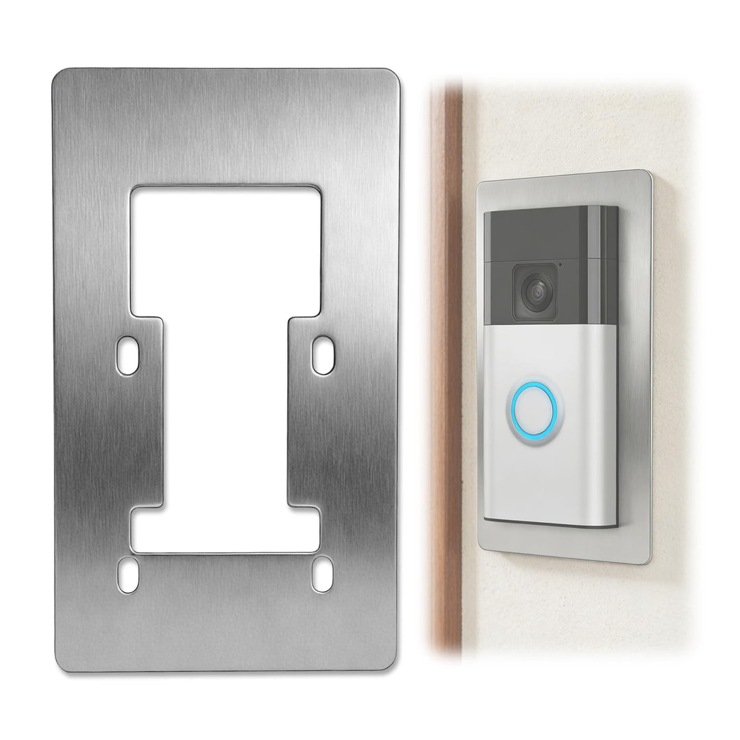 Blende Edelstahl für Ring Video Doorbell - Halterung für Video Klingel mit Kamera, Geeignet für Ring