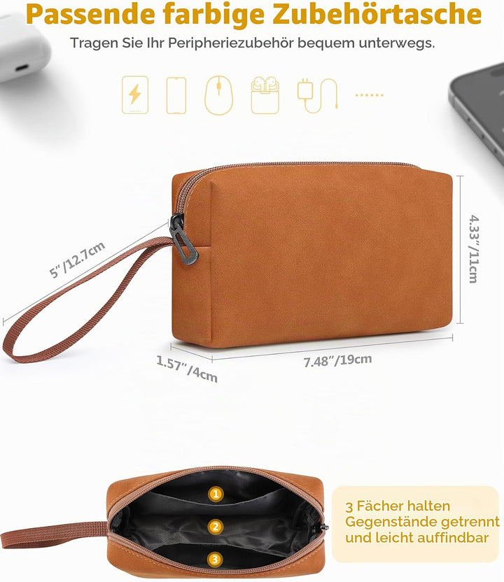 HYZUO 13 Zoll Laptop Hülle Tasche mit Ständer für MacBook Air 13 M5 A3449 M4 M3 M2 M1 2026-2018, Mac