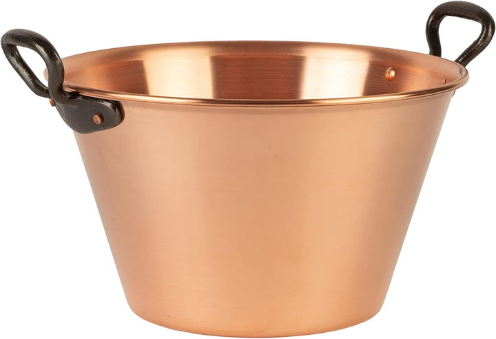 Cuisine Romefort | Kupfer Marmeladentopf Ø 26 cm - 4 Liter Inhalt | Griffe aus Gusseisen | tradition