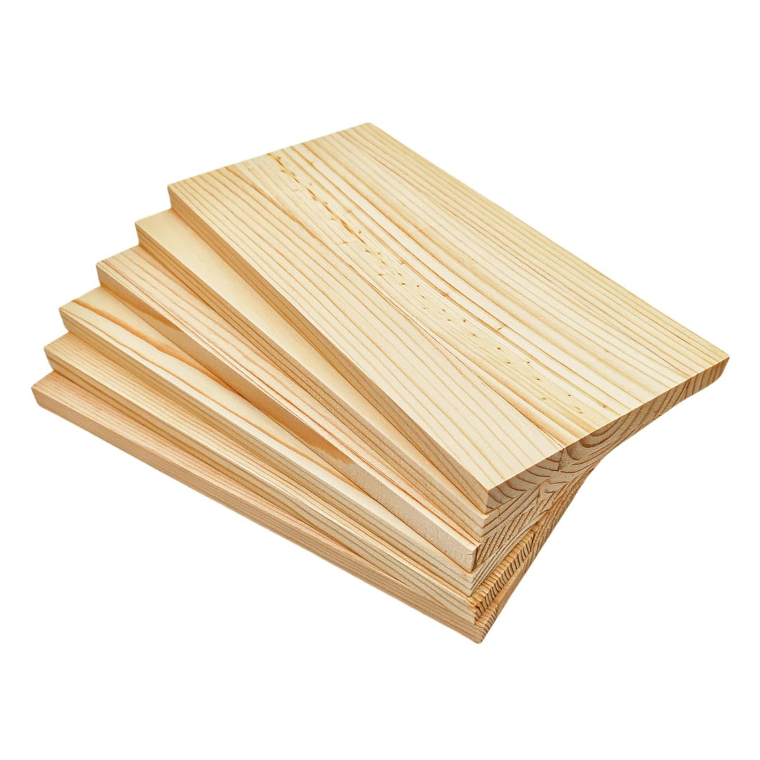 Rechteckige Holzbretter, unlackierte Holzblöcke zum Basteln, 20 x 10 x 1 cm, blanko, zum Schnitzen,