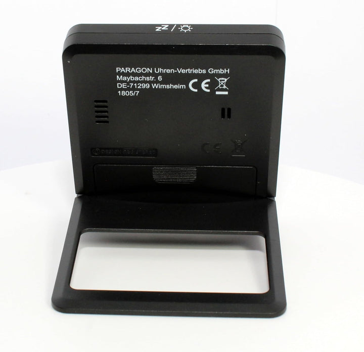 Atlanta Funkwecker Digital LCD Reisewecker Licht Snooze Temperatur - 1805/7 Schwarz