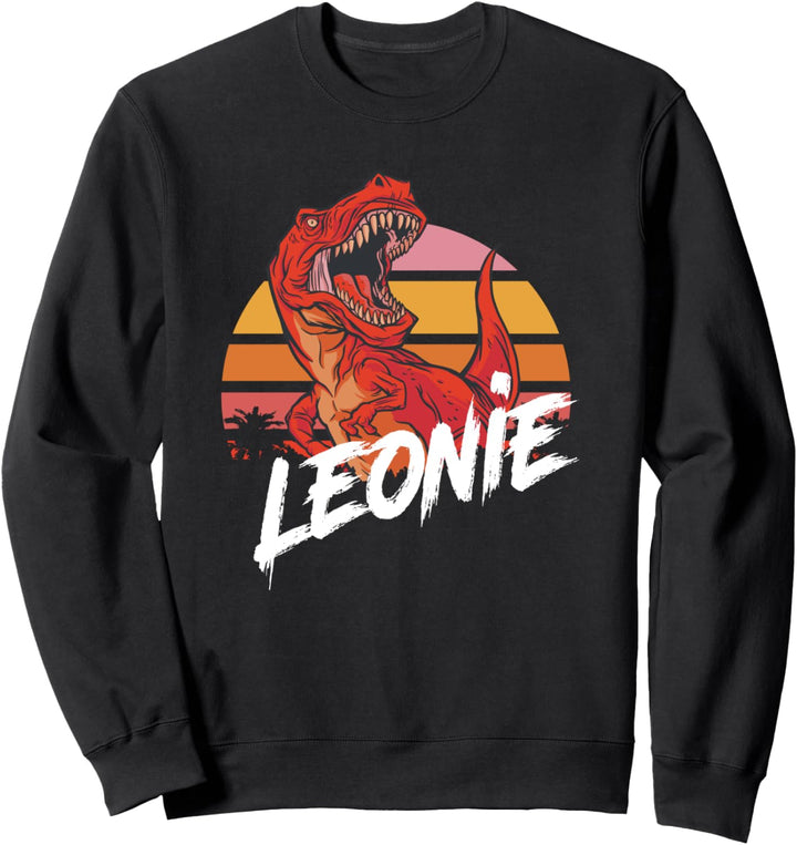 LEONIE - Schöner Mädchen Name mit coolem TREX Sweatshirt