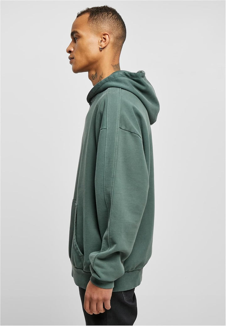 Urban Classics Herren Kapuzenpullover Heavy Terry Garment Dye Hoody, Männer Sweatshirt in Oversized