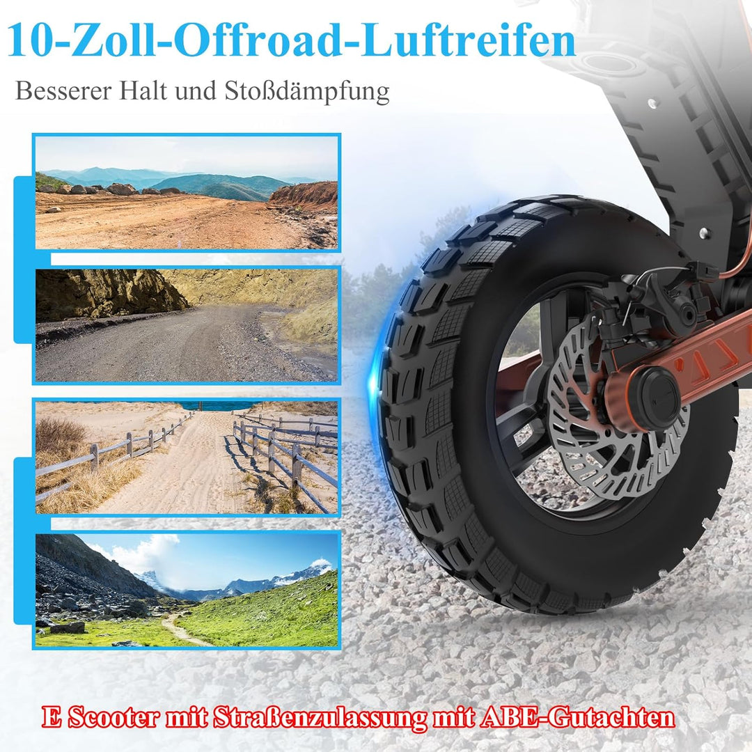 JOYOR E Scooter S Serie, Elektroroller, Fährt 40-90 Km, 48/60V 13/18/26Ah, Mit Doppelter Stossdämpfu