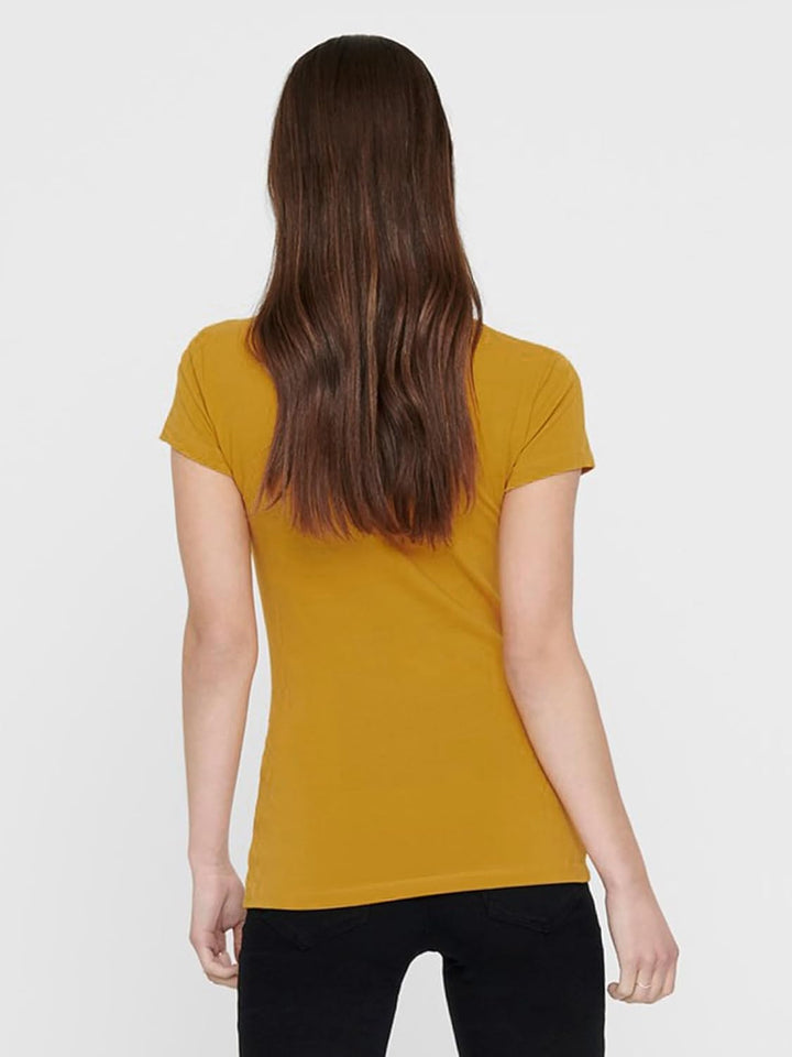 ONLY 3er Pack Damen T-Shirt schwarz oder weiss Kurzarm lang Basic Sommer T-Shirts XS S M L XL 152091