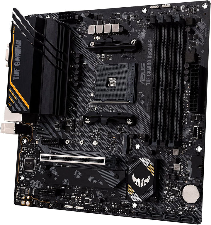 ASUS TUF Gaming B550M-E Gaming Mainboard Sockel AM4 (micro-ATX, Ryzen, PCIe 4.0, 2x M.2, 1Gbit/s Eth