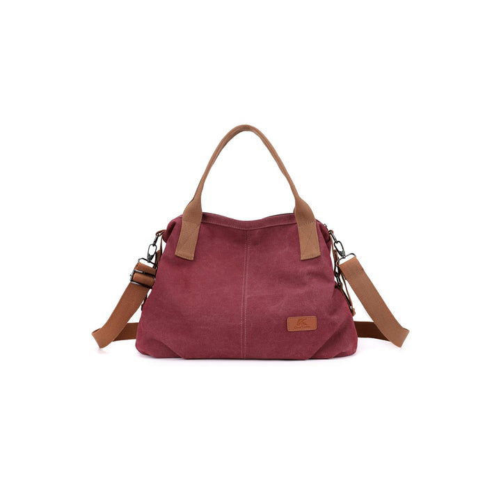 CORIOS Damen Canvas Schultertasche Grosse Kapazität Umhängetasche Casual Handtasche Leichtgewicht To