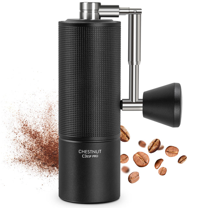 TIMEMORE Chestnut C3 ESP PRO, manuelle Kaffeemühle, Upgrade integriertes Ganzmetallgehäuse, Edelstah