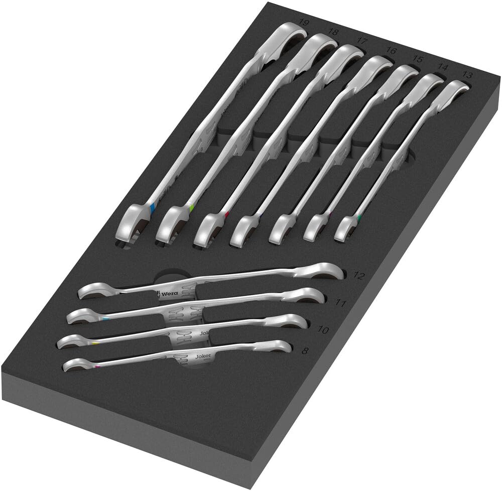 Wera 05150123001 9733 Schaumstoffeinlage 6001 Joker Switch Set 1, 11-teilig