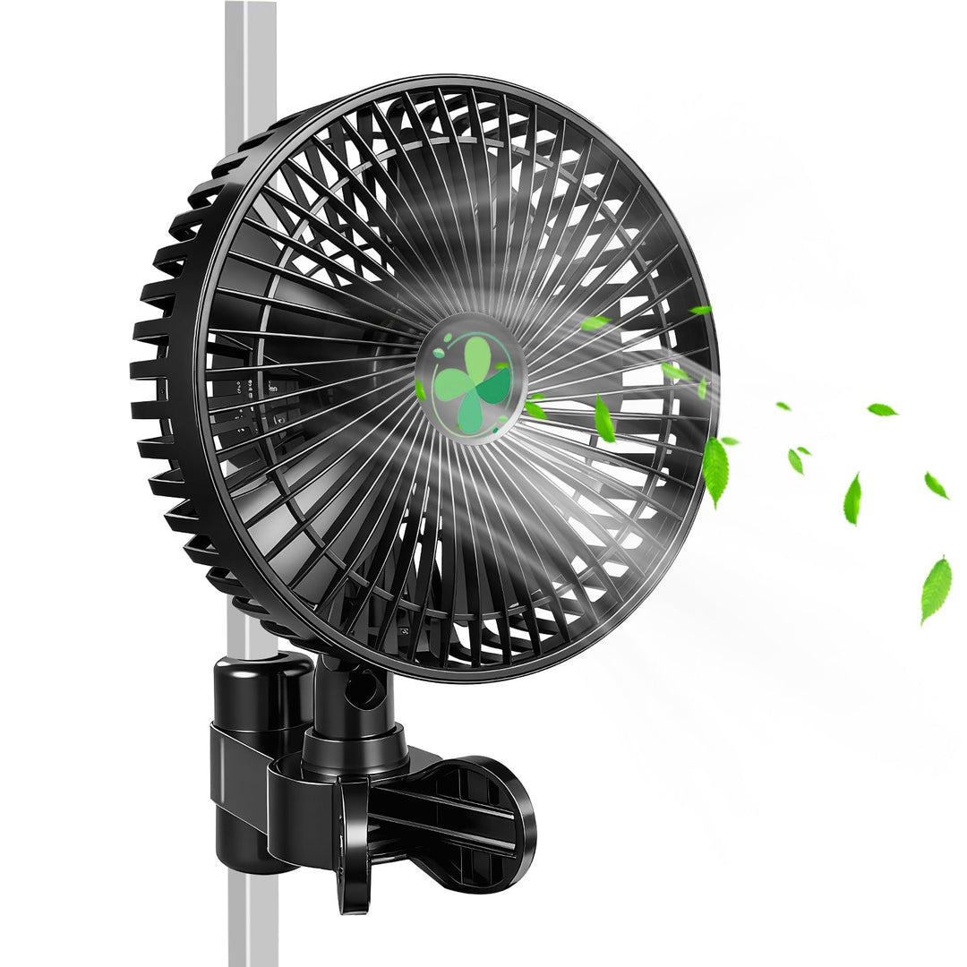 RITHRY Grow Ventilator Oszillierend, mit Neu Gestaltetem Langlebigem EC-Motor, 4Windgeschwindigkeite