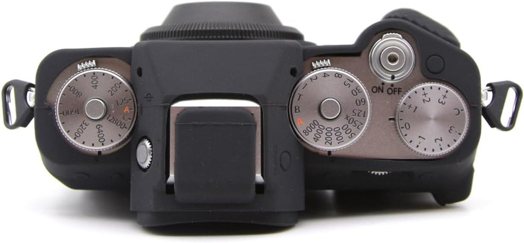 Rieibi Fuji XT5 X-T5 Hülle, weiche Silikon-Schutzhülle für Fujifilm XT5, leichte Kameratasche, Schwa