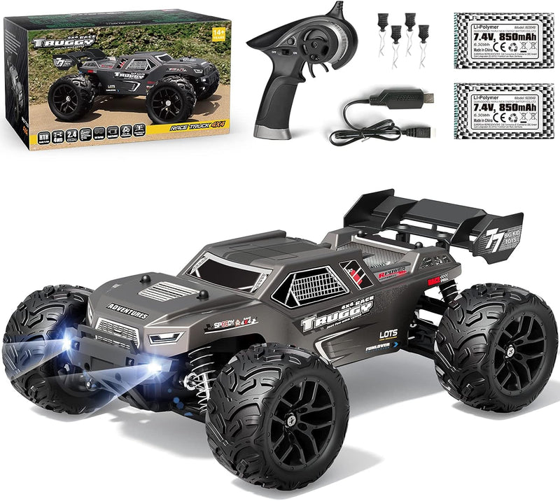 HAIBOXING Ferngesteuertes Auto, 1:18 RC Cars 36 km/h Hobby RC Auto mit Lights, 2,4 GHz Wasserdichter