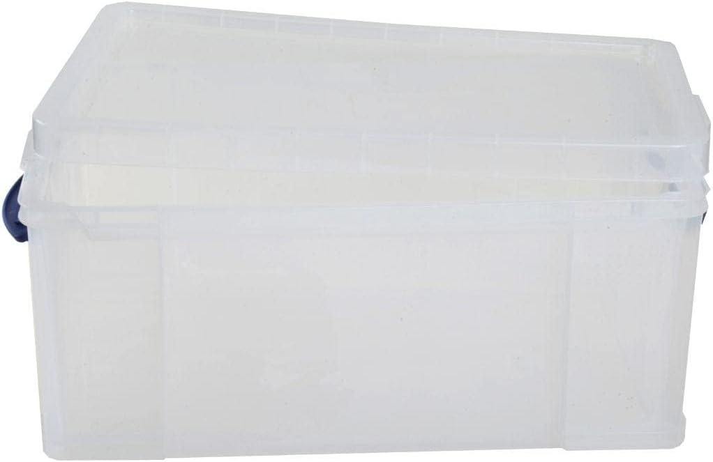 Really Useful Boxen-Set 64C, transparent Einzelbett Farblos Standardverpackung, Einzelbett Farblos S
