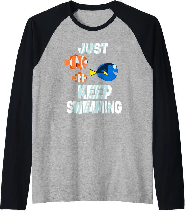 Disney Pixar Finding Dory Just Keep Swimming Raglan