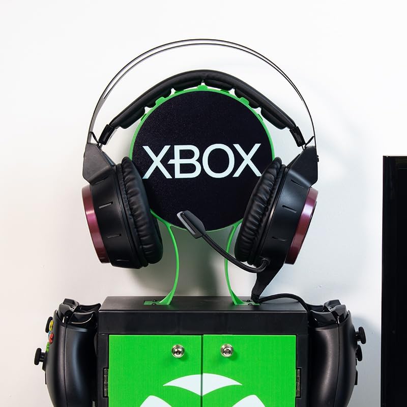 Numskull Offizieller Aufbewahrungsschrank für Xbox Series X Spiele, Kopfhörerständer und Controller-