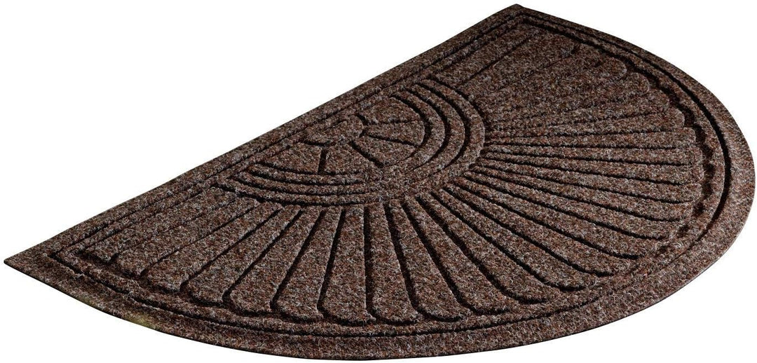 Gallery Halfmoon 013891 Relief Aussenfussmatte Halbrund 55 x 85 cm, braun