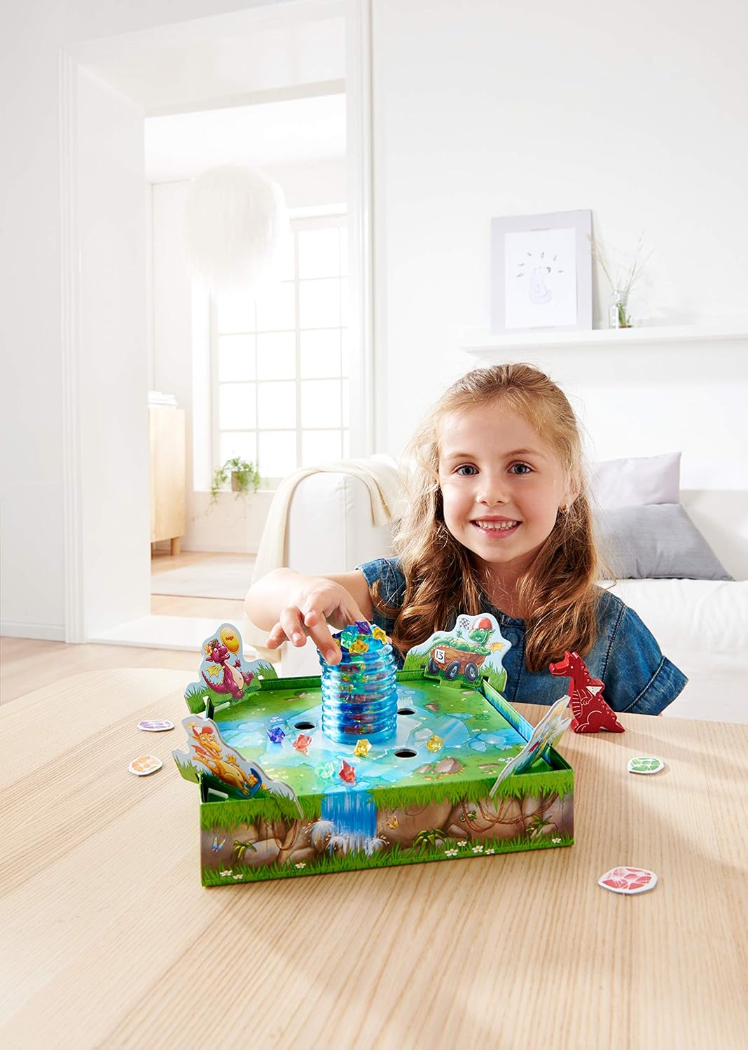 HABA Funkelschatz Brettspiel, Kinderspiel des Jahres 2018, Mitbringspiel für 2-4 Spieler ab 5 Jahren